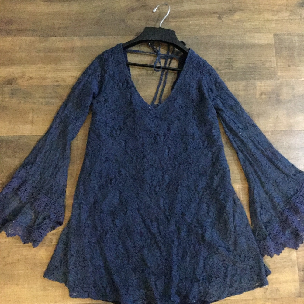 Navy Lace Dress